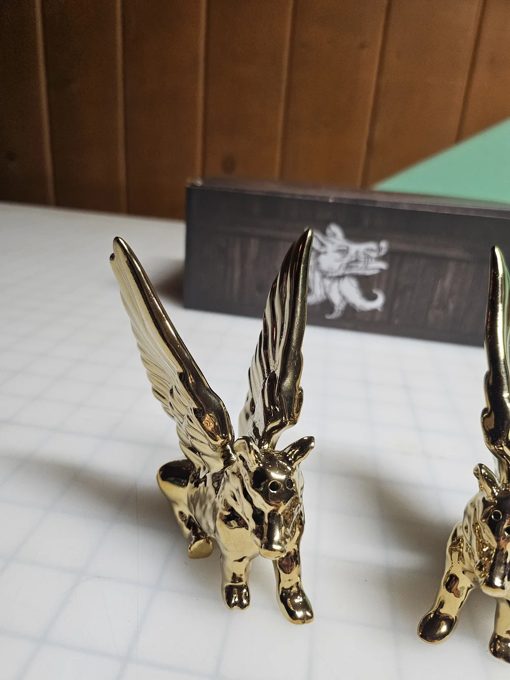 Winged Boar Salt & Pepper Shakers